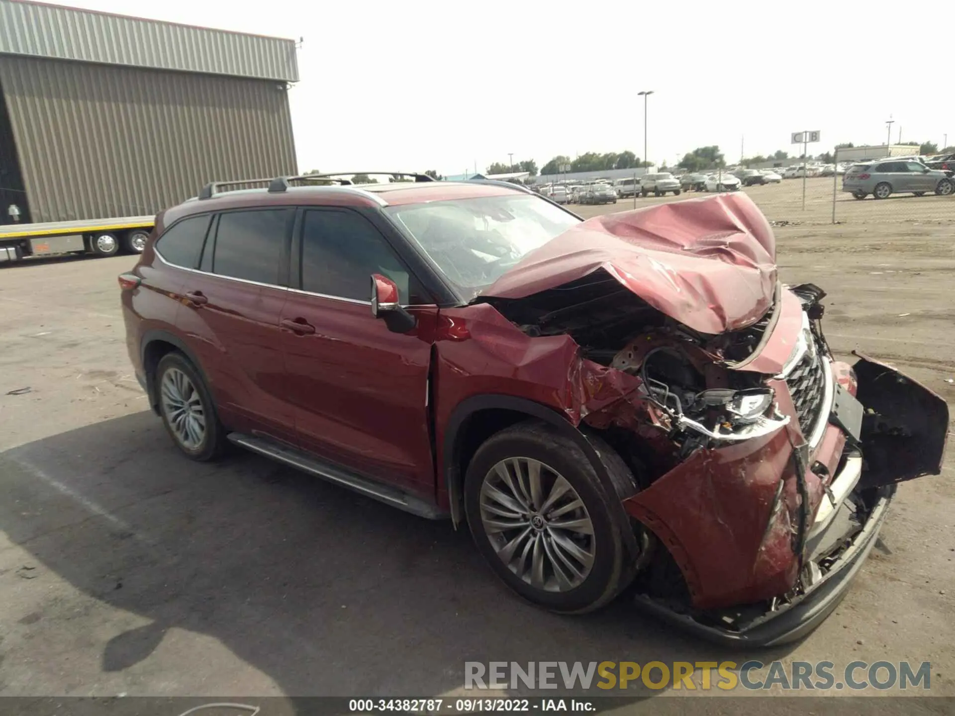 1 fotografías del automóvil dañado 5TDFZRBH1NS182657 TOYOTA HIGHLANDER 2022