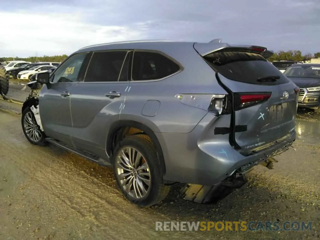 3 fotografías del automóvil dañado 5TDFZRBH4NS162208 TOYOTA HIGHLANDER 2022