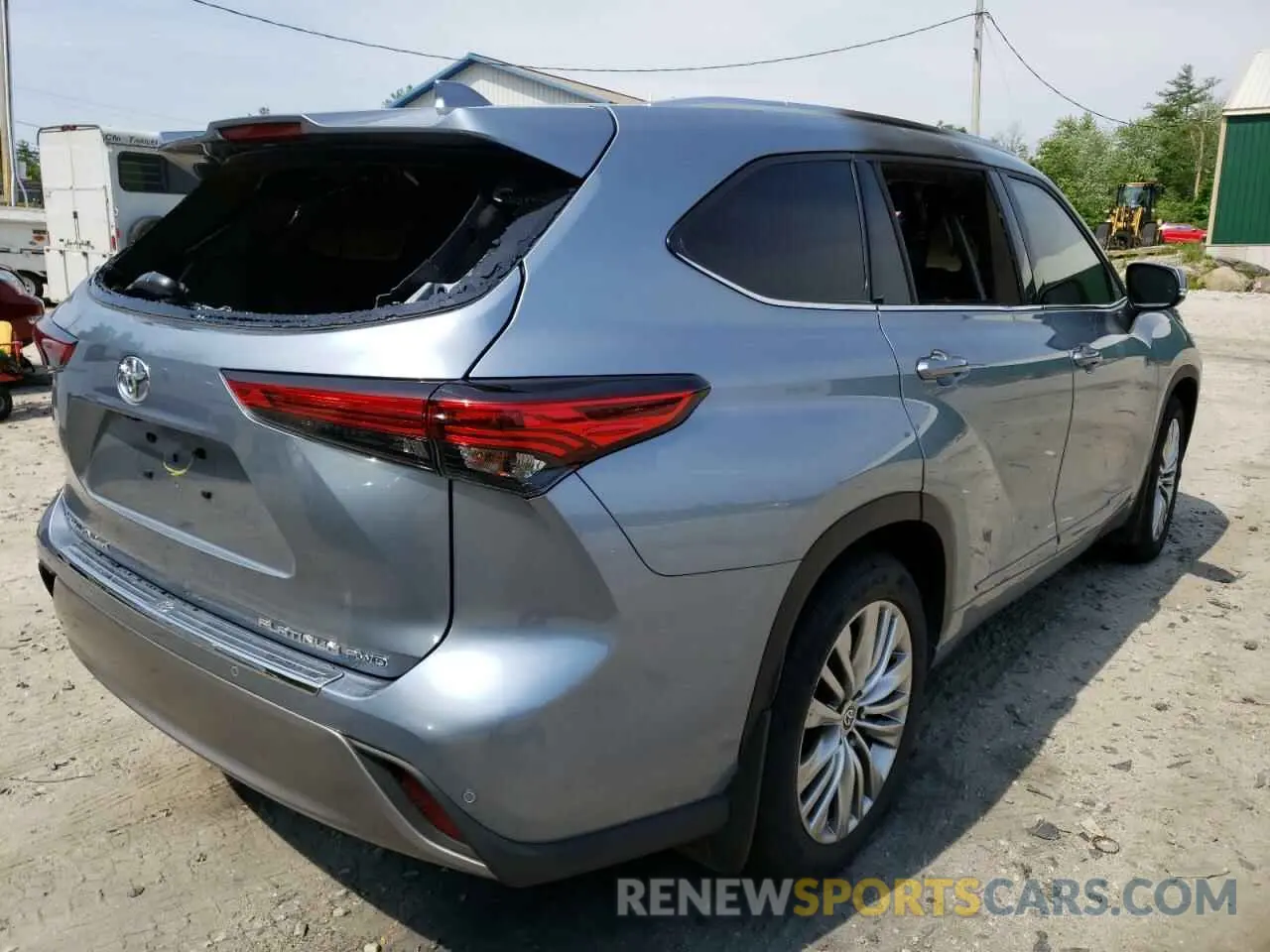 4 fotografías del automóvil dañado 5TDFZRBH9NS194345 TOYOTA HIGHLANDER 2022