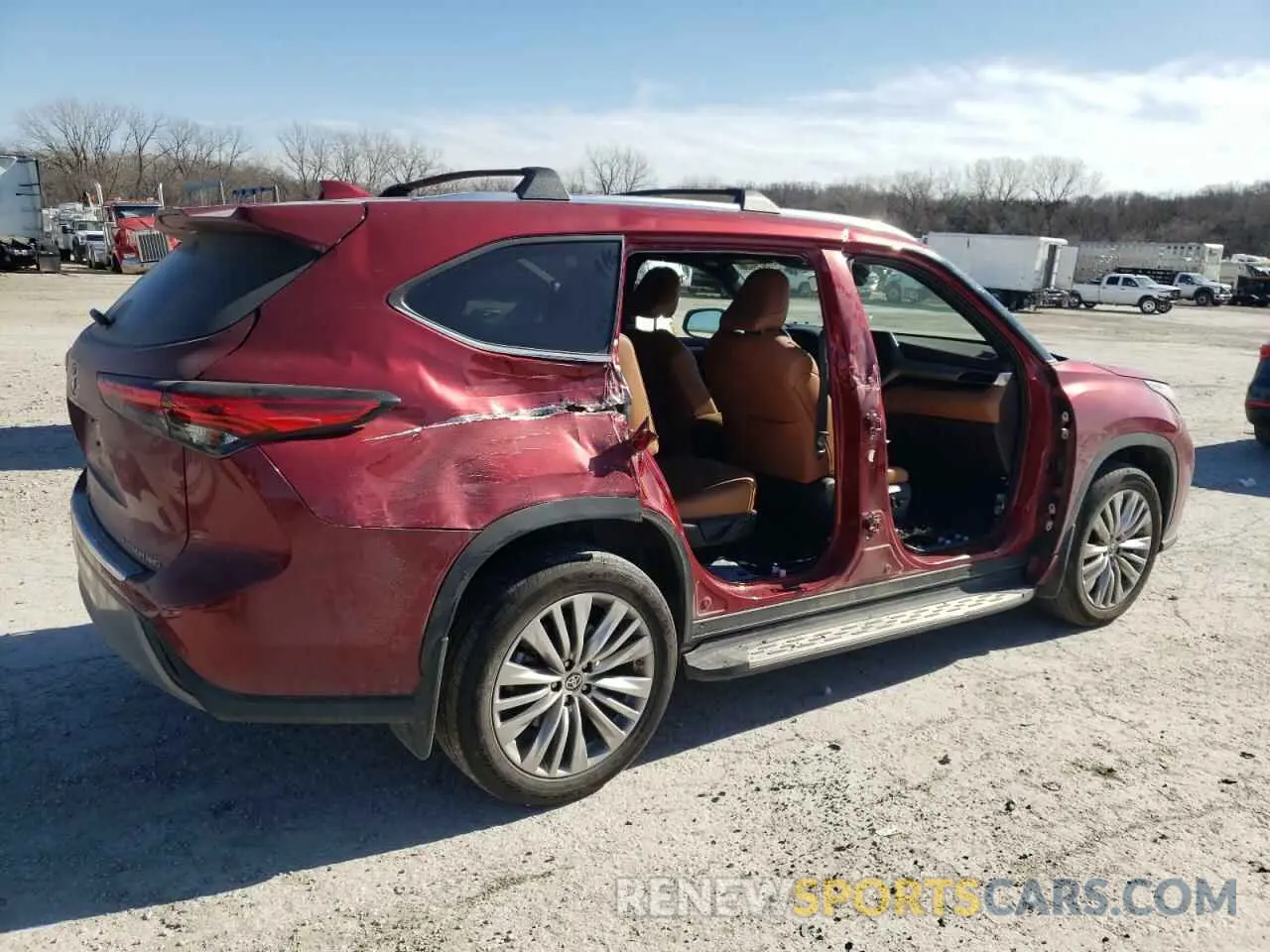 3 fotografías del automóvil dañado 5TDFZRBHXNS228745 TOYOTA HIGHLANDER 2022