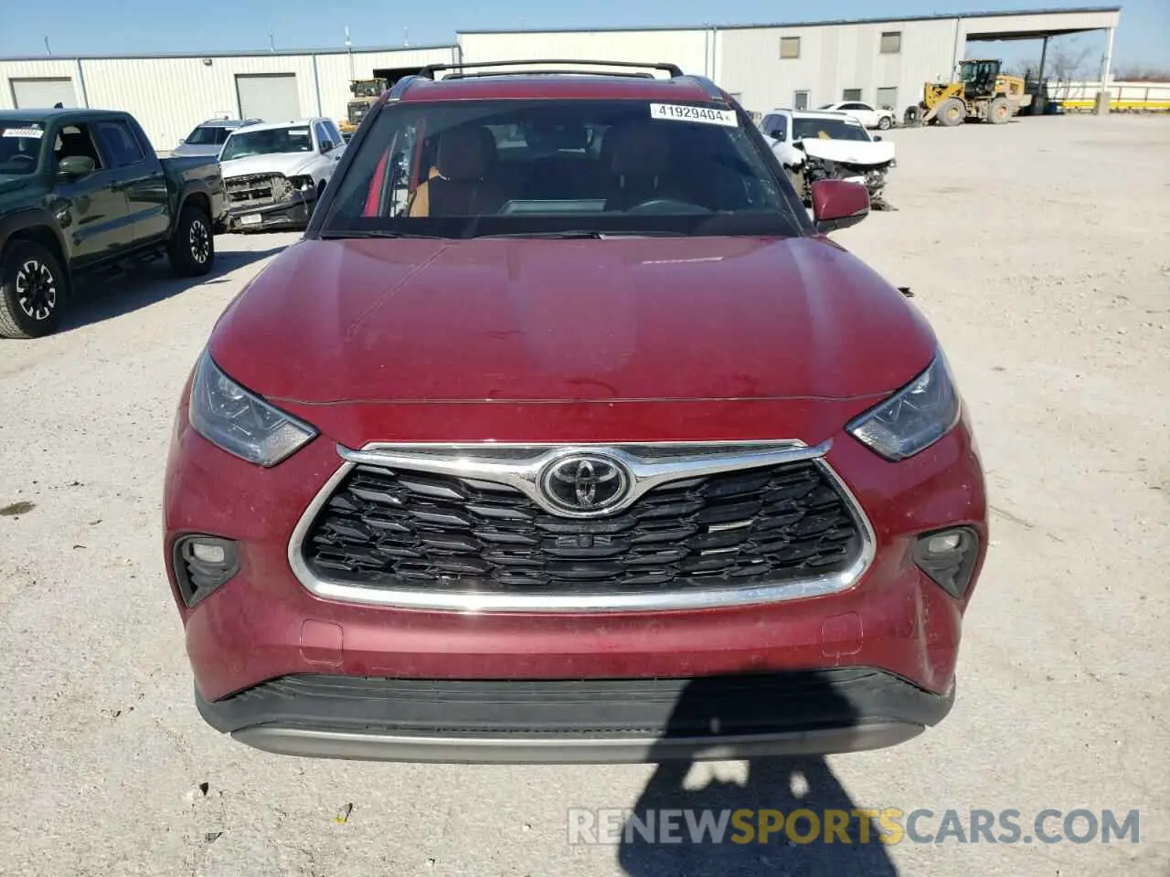 5 fotografías del automóvil dañado 5TDFZRBHXNS228745 TOYOTA HIGHLANDER 2022