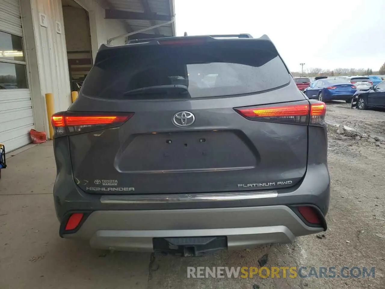 6 fotografías del automóvil dañado 5TDFZRBHXNS234447 TOYOTA HIGHLANDER 2022