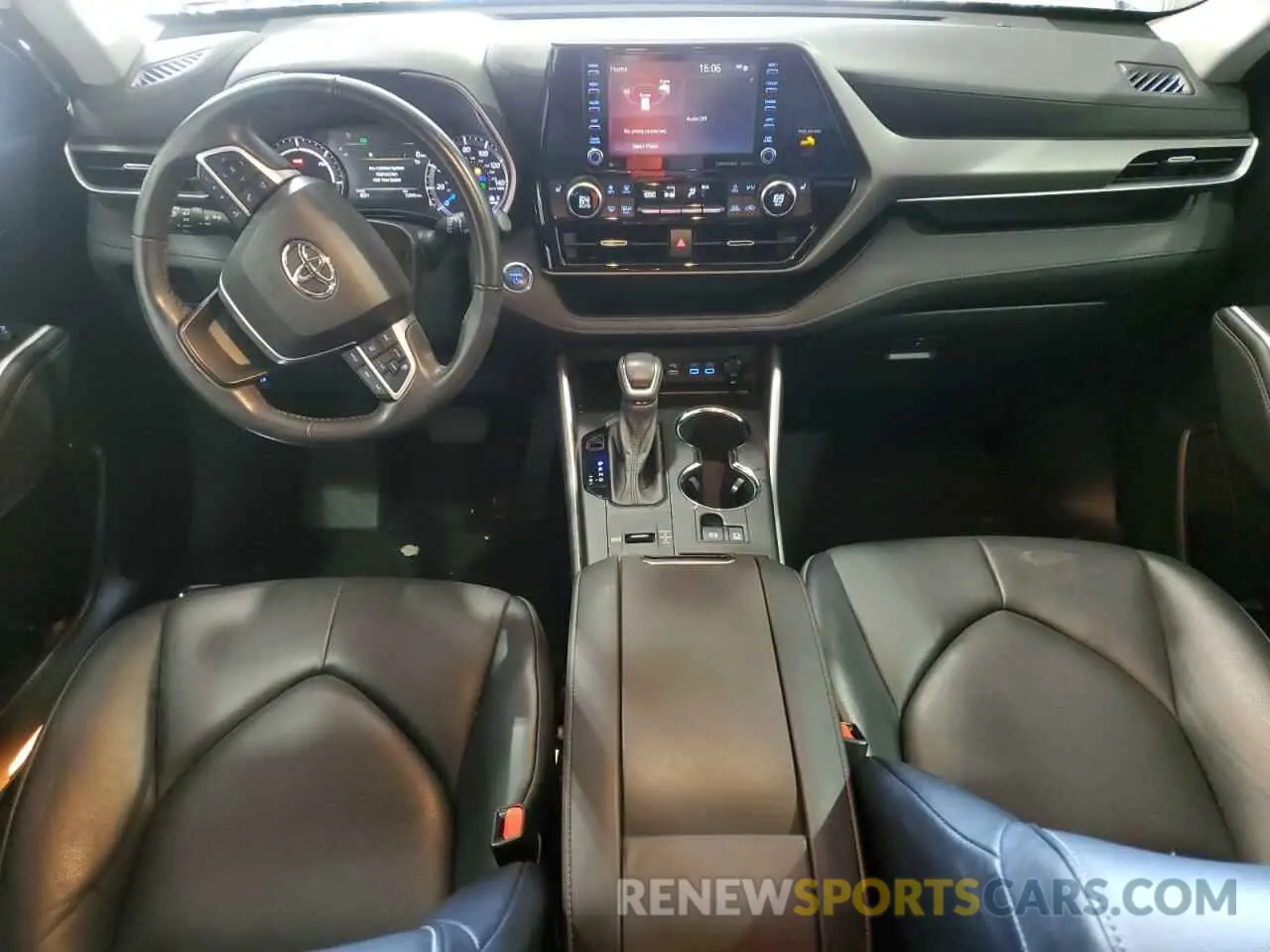 8 fotografías del automóvil dañado 5TDGARAH1NS012960 TOYOTA HIGHLANDER 2022