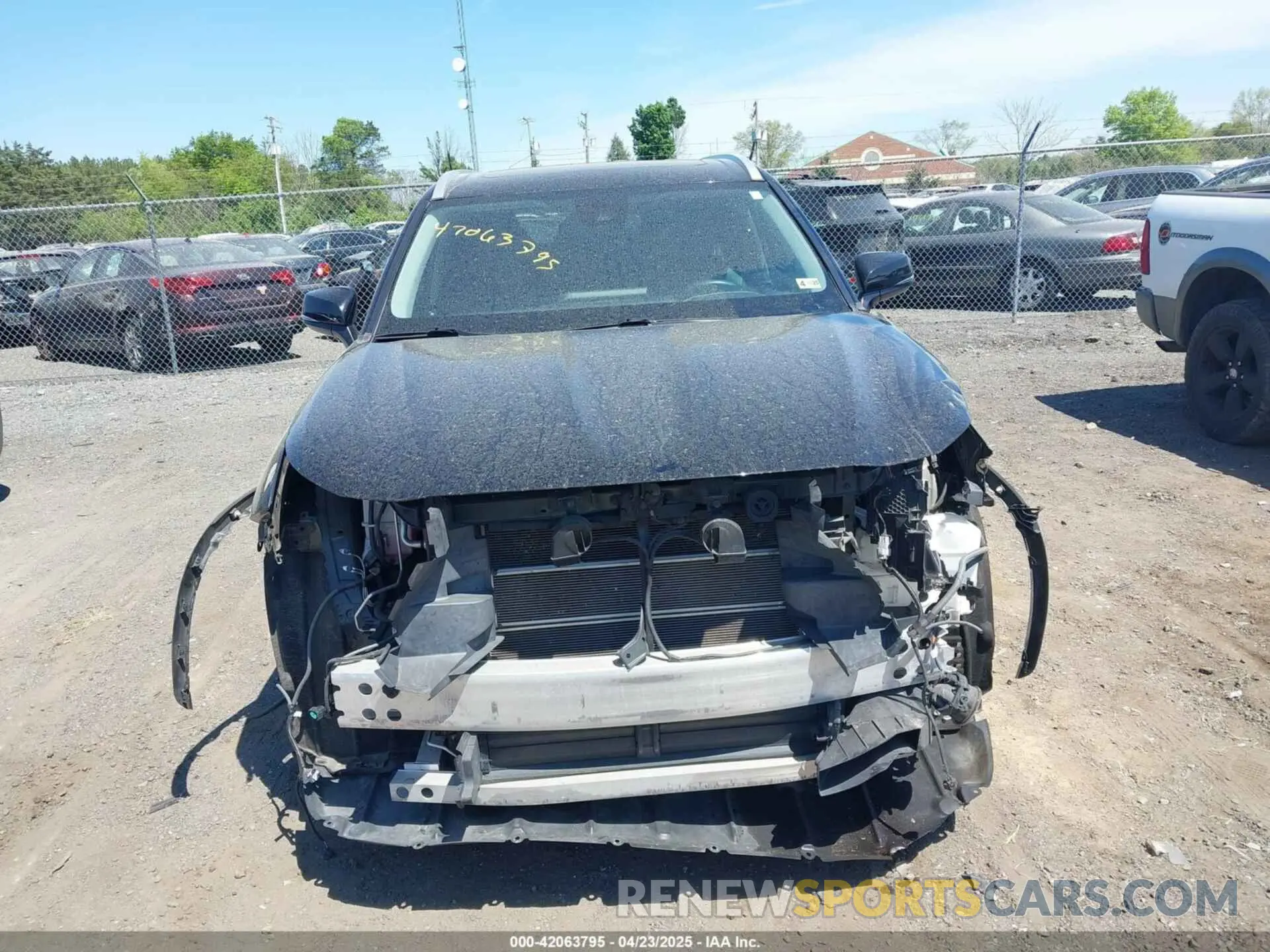 12 fotografías del automóvil dañado 5TDGARAH3NS510285 TOYOTA HIGHLANDER 2022
