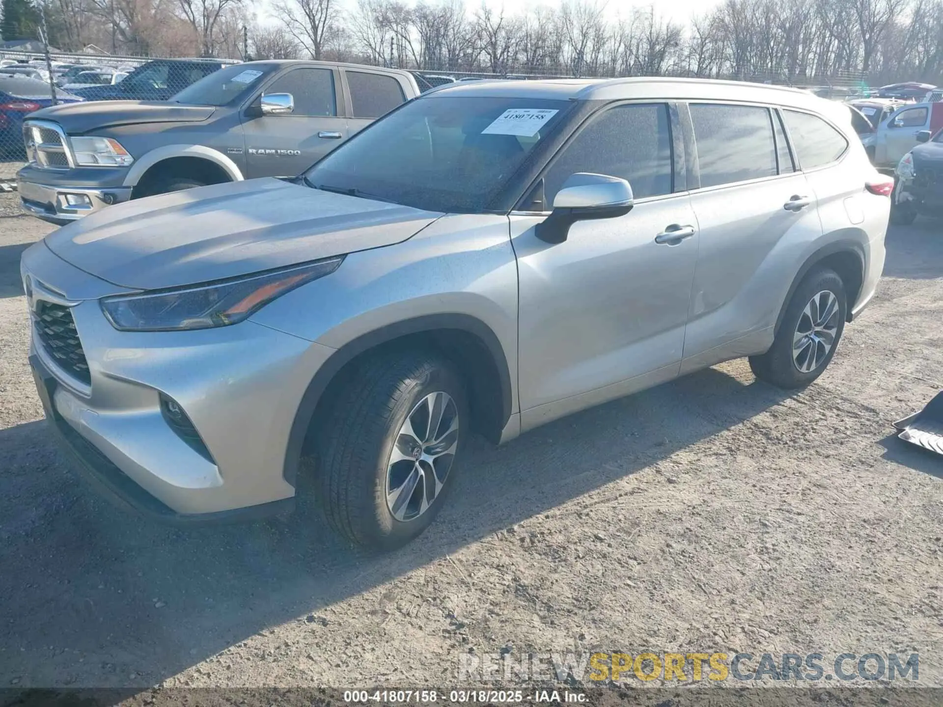 2 fotografías del automóvil dañado 5TDGARAH3NS513073 TOYOTA HIGHLANDER 2022