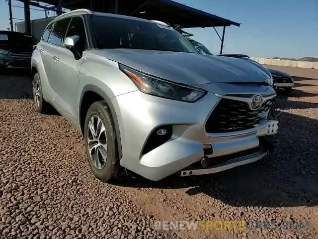 12 fotografías del automóvil dañado 5TDGARAH5NS516055 TOYOTA HIGHLANDER 2022