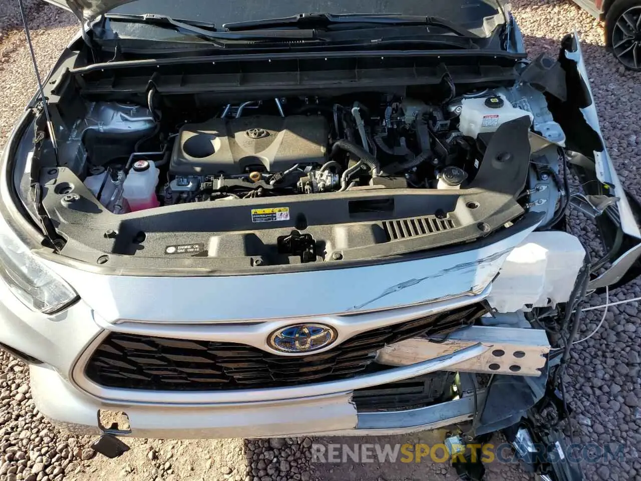 13 fotografías del automóvil dañado 5TDGARAH5NS516055 TOYOTA HIGHLANDER 2022