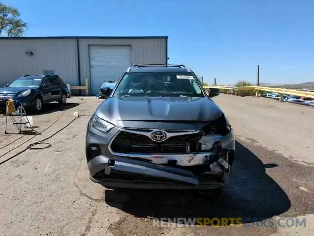 15 fotografías del automóvil dañado 5TDGARAH7NS512329 TOYOTA HIGHLANDER 2022