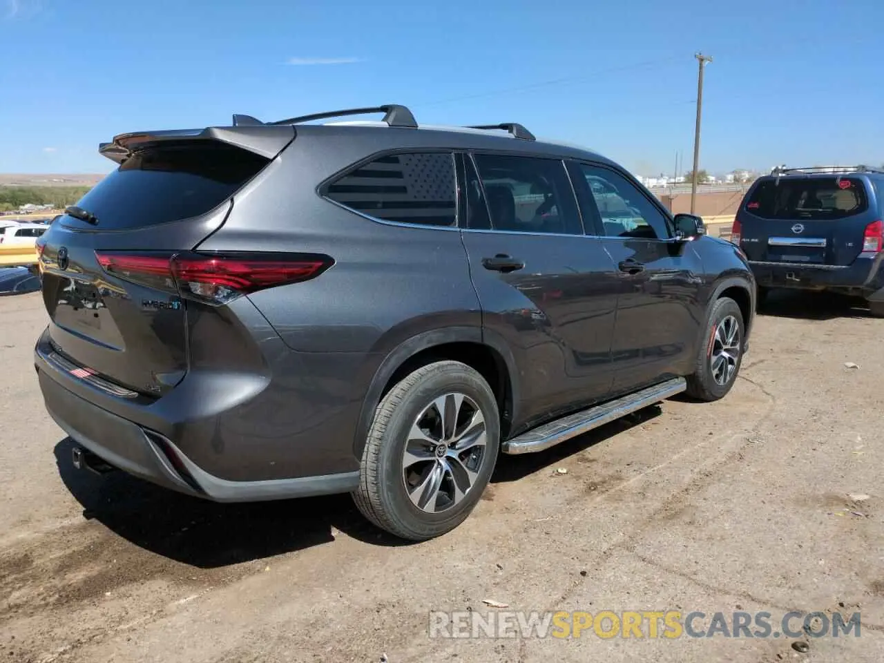 3 fotografías del automóvil dañado 5TDGARAH7NS512329 TOYOTA HIGHLANDER 2022