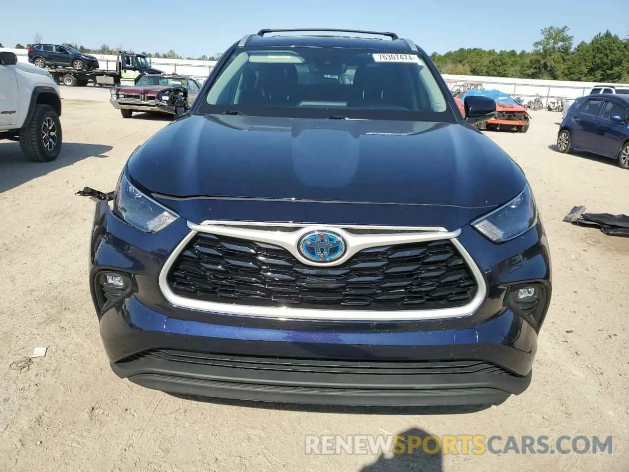 5 fotografías del automóvil dañado 5TDGARAH9NS512333 TOYOTA HIGHLANDER 2022