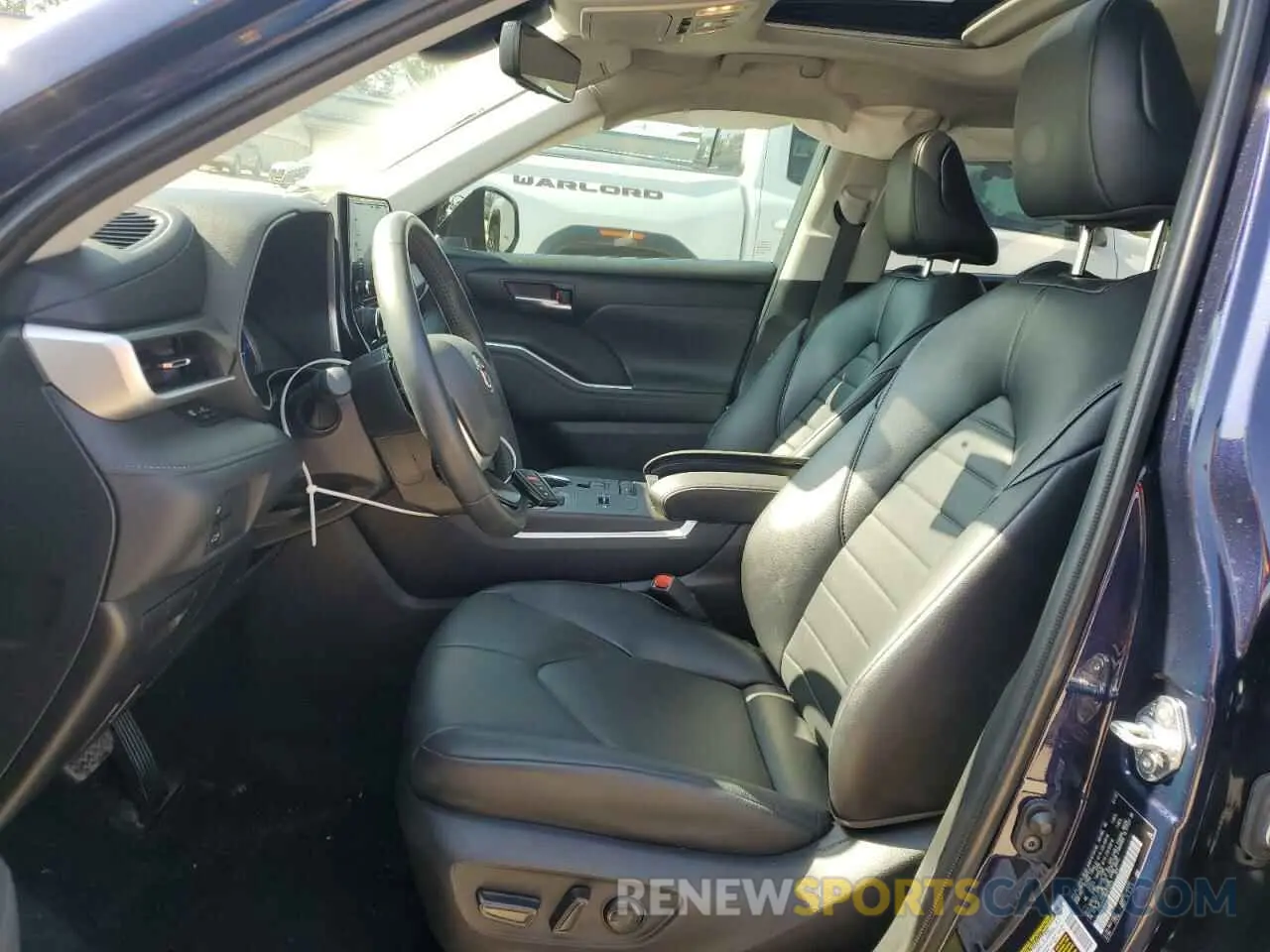 7 fotografías del automóvil dañado 5TDGARAH9NS512333 TOYOTA HIGHLANDER 2022
