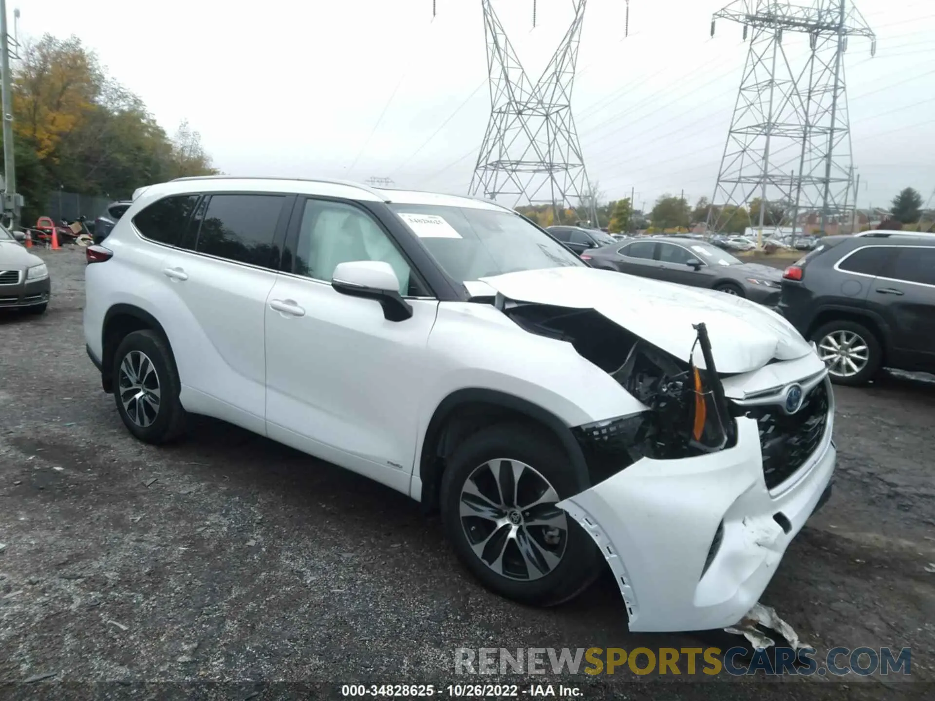 1 fotografías del automóvil dañado 5TDGBRCH0NS545389 TOYOTA HIGHLANDER 2022