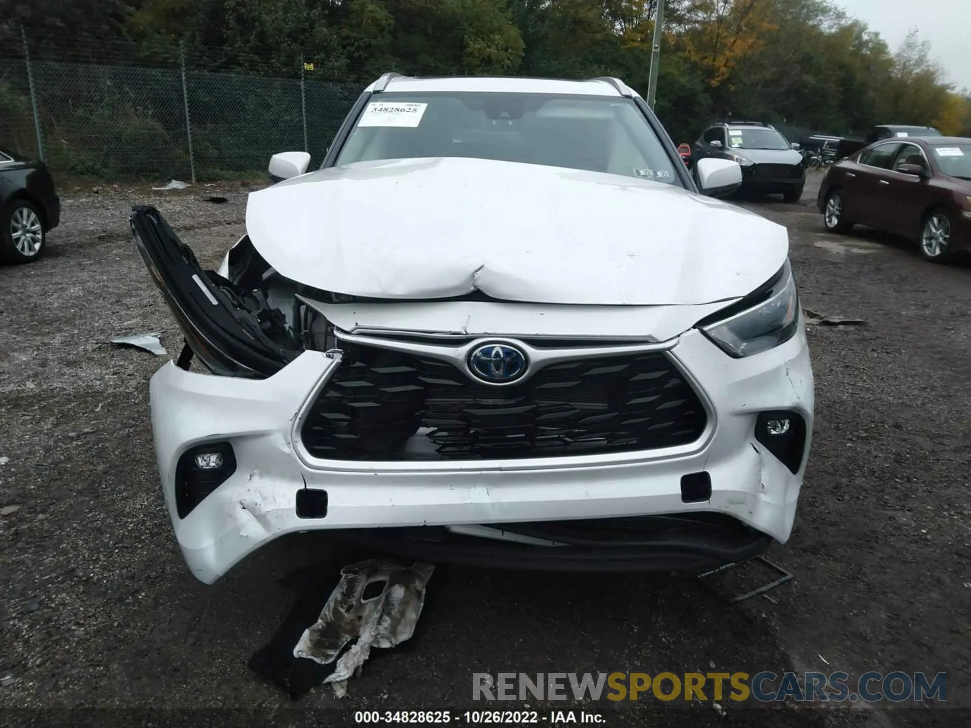 6 fotografías del automóvil dañado 5TDGBRCH0NS545389 TOYOTA HIGHLANDER 2022