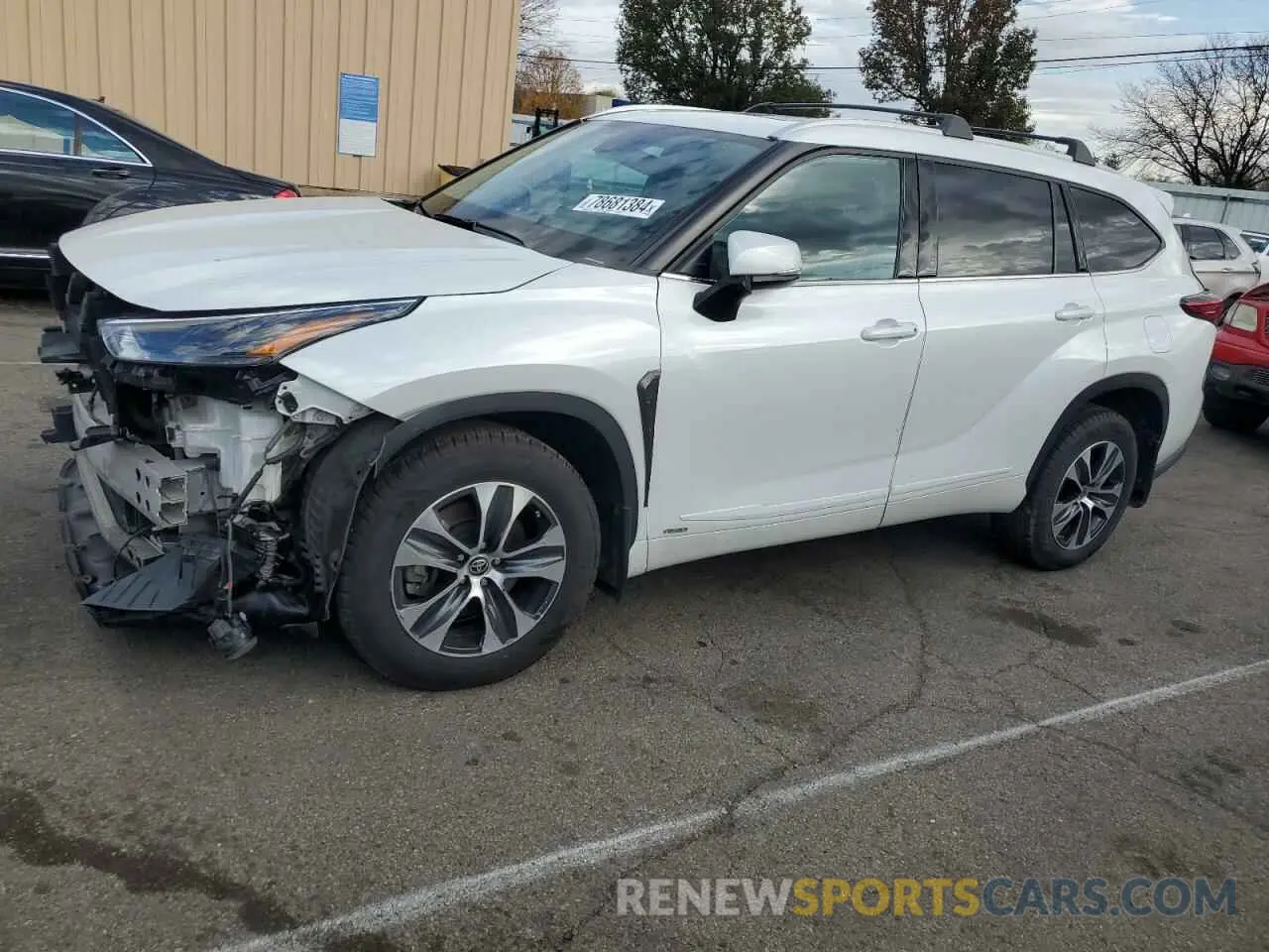 1 fotografías del automóvil dañado 5TDGBRCH2NS541277 TOYOTA HIGHLANDER 2022