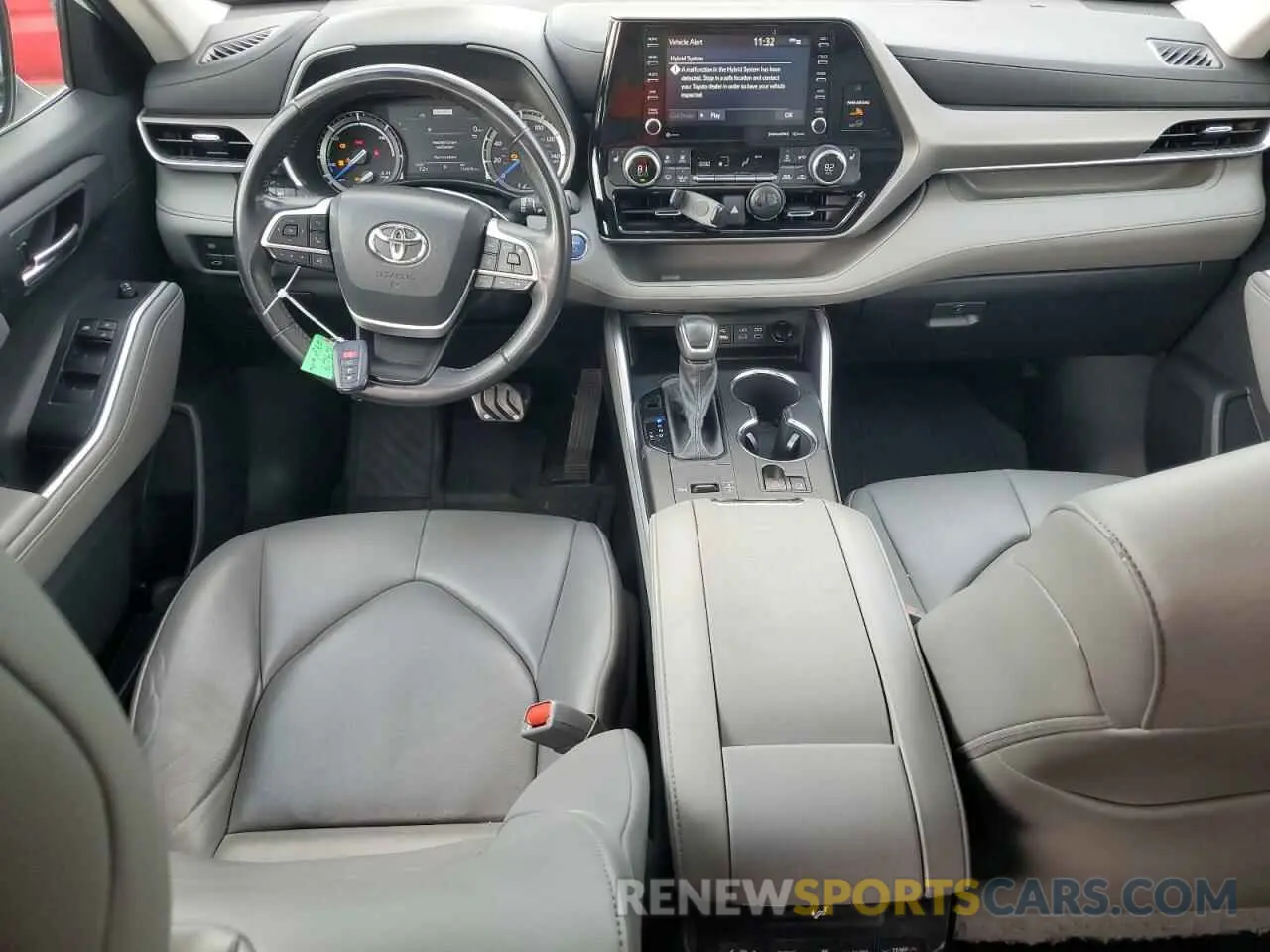 8 fotografías del automóvil dañado 5TDGBRCH2NS541277 TOYOTA HIGHLANDER 2022