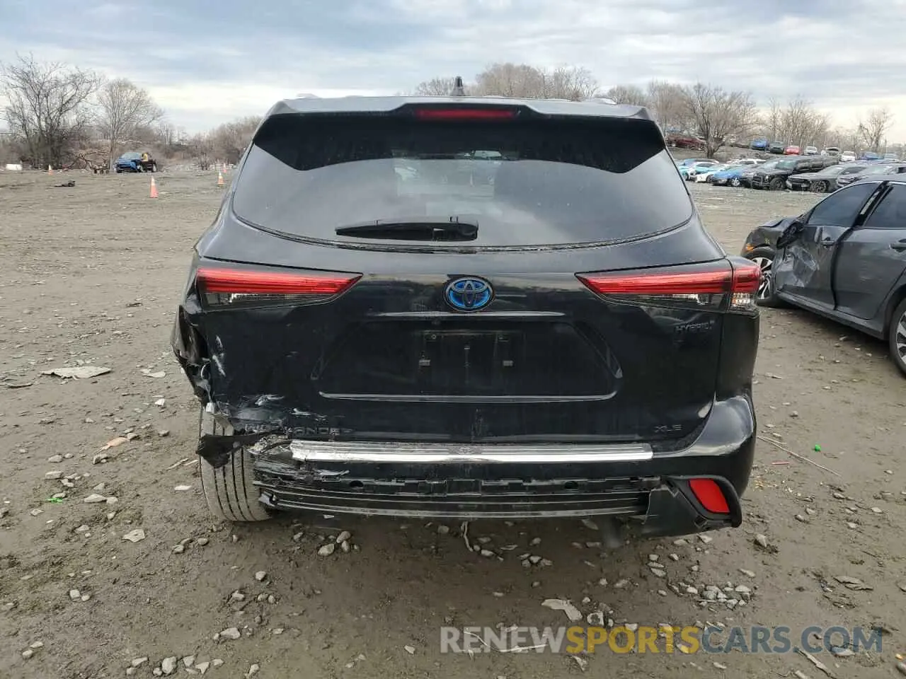 6 fotografías del automóvil dañado 5TDGBRCH2NS554661 TOYOTA HIGHLANDER 2022