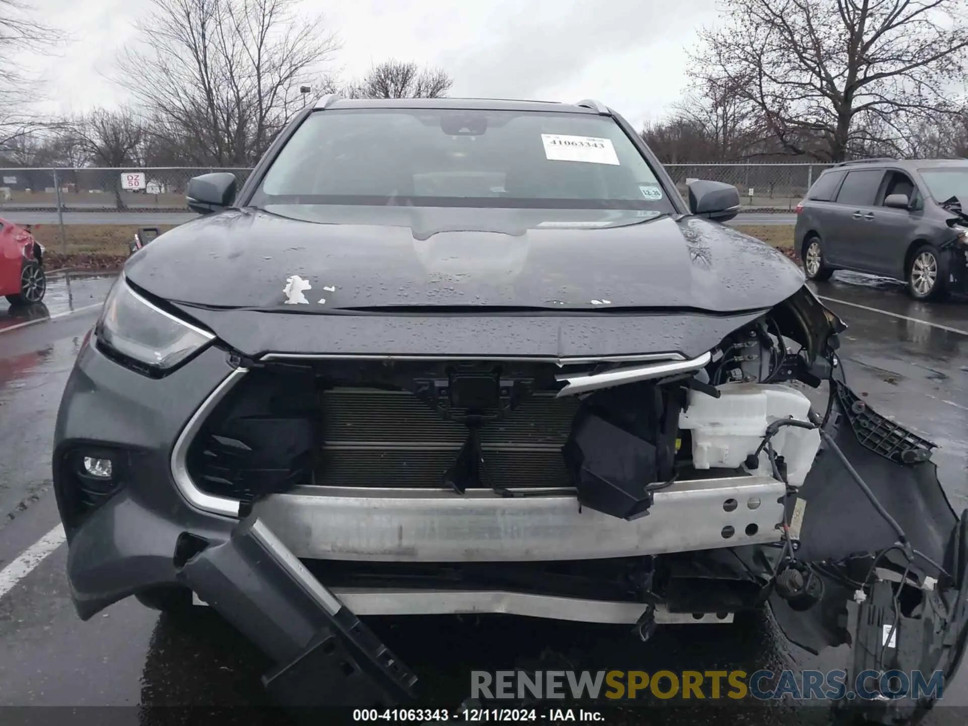 12 fotografías del automóvil dañado 5TDGBRCH3NS074449 TOYOTA HIGHLANDER 2022