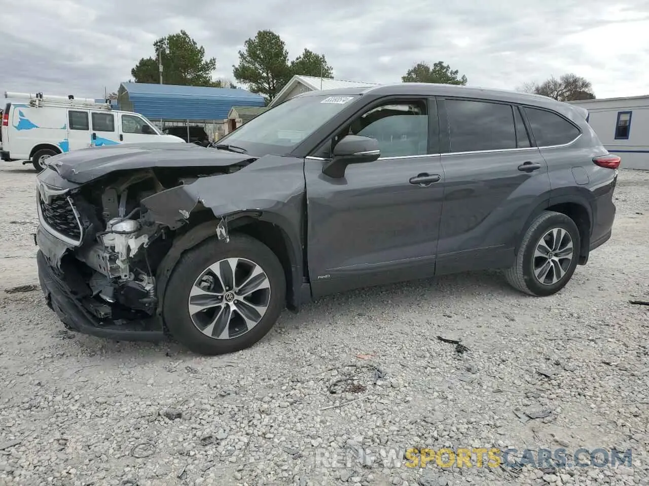 1 fotografías del automóvil dañado 5TDGBRCH3NS550392 TOYOTA HIGHLANDER 2022