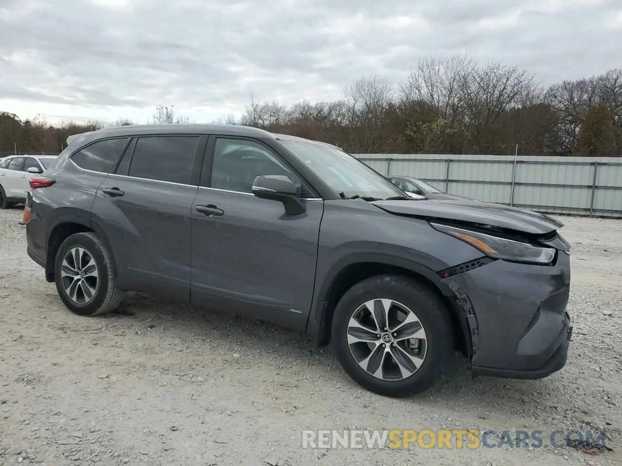 4 fotografías del automóvil dañado 5TDGBRCH3NS550392 TOYOTA HIGHLANDER 2022