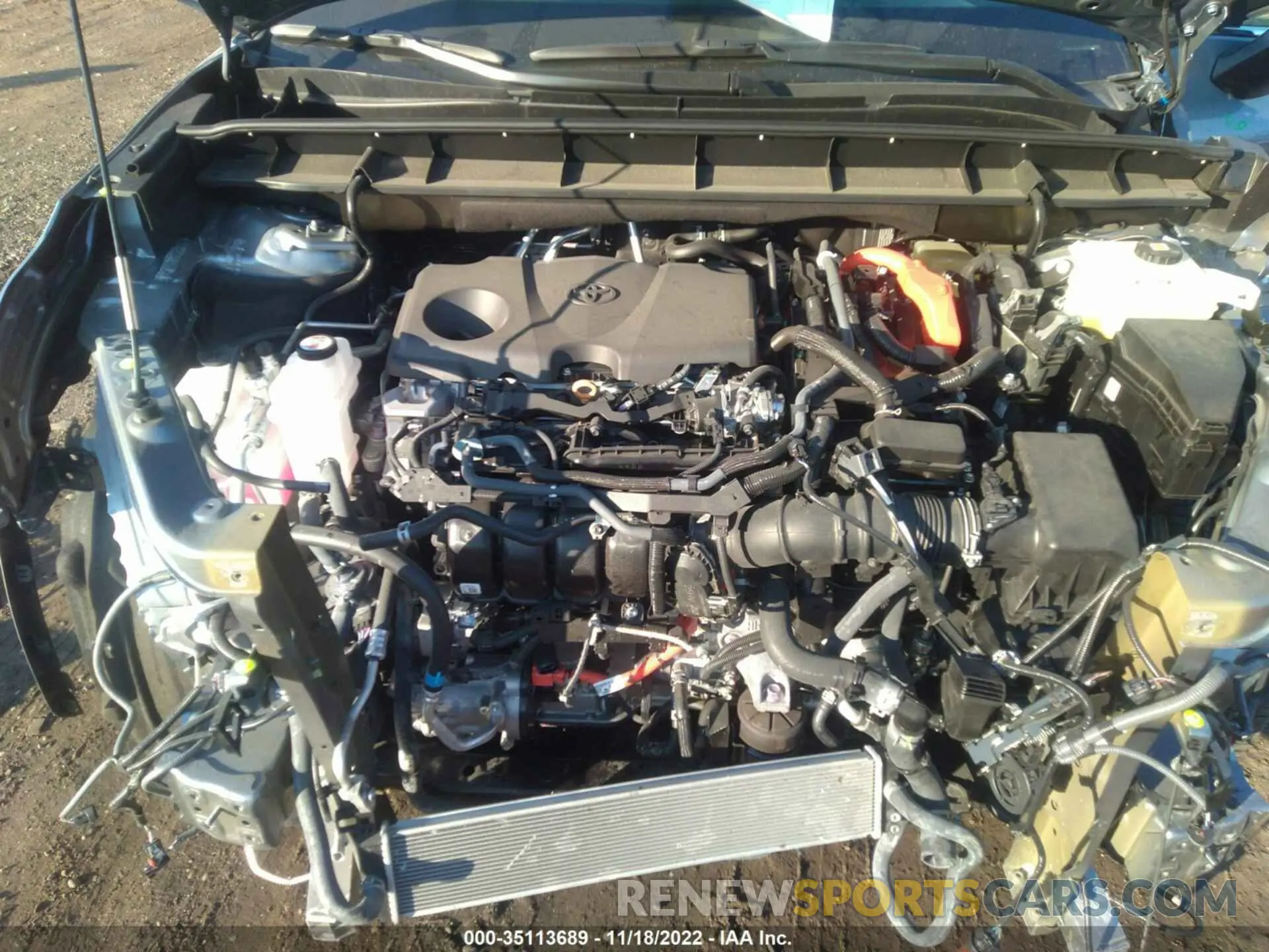 10 fotografías del automóvil dañado 5TDGBRCH4NS097996 TOYOTA HIGHLANDER 2022