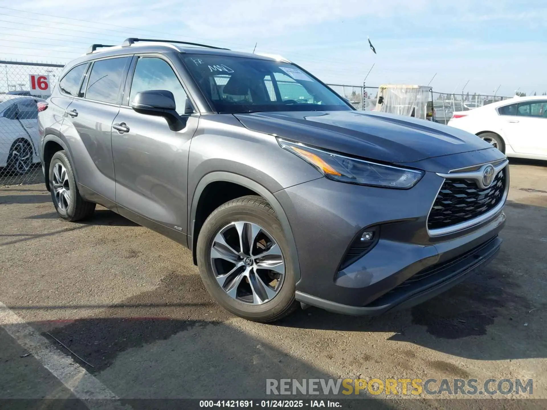 1 fotografías del automóvil dañado 5TDGBRCH5NS556064 TOYOTA HIGHLANDER 2022