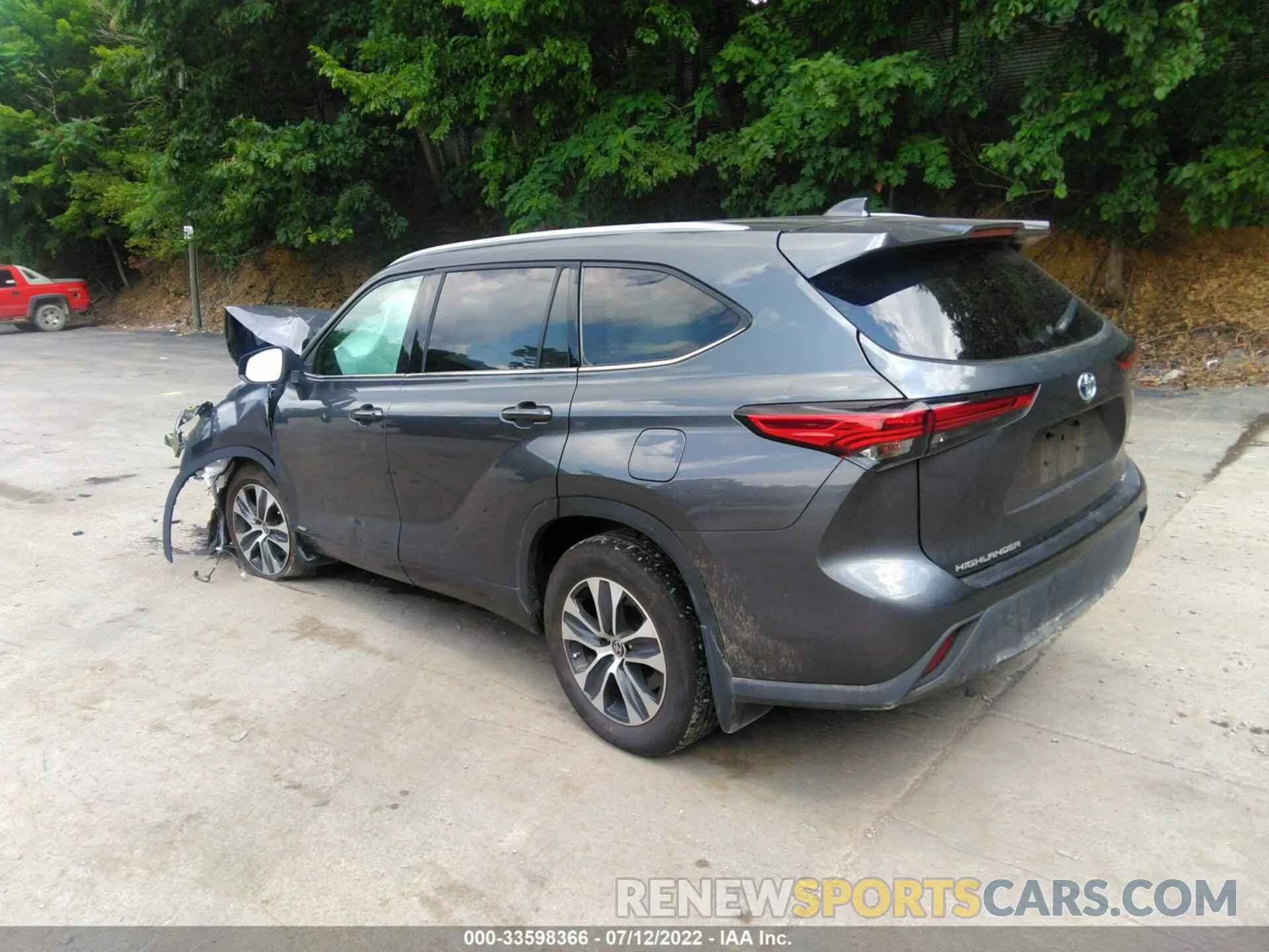 3 fotografías del automóvil dañado 5TDGBRCH7NS548323 TOYOTA HIGHLANDER 2022