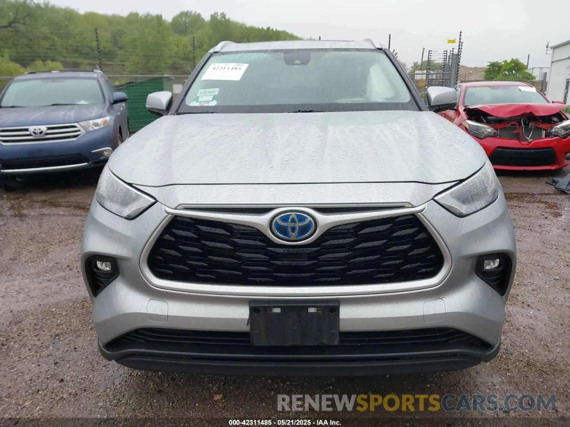 13 fotografías del automóvil dañado 5TDGBRCH9NS545990 TOYOTA HIGHLANDER 2022