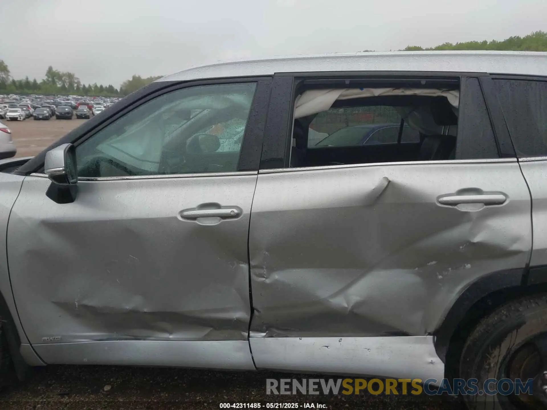 6 fotografías del automóvil dañado 5TDGBRCH9NS545990 TOYOTA HIGHLANDER 2022