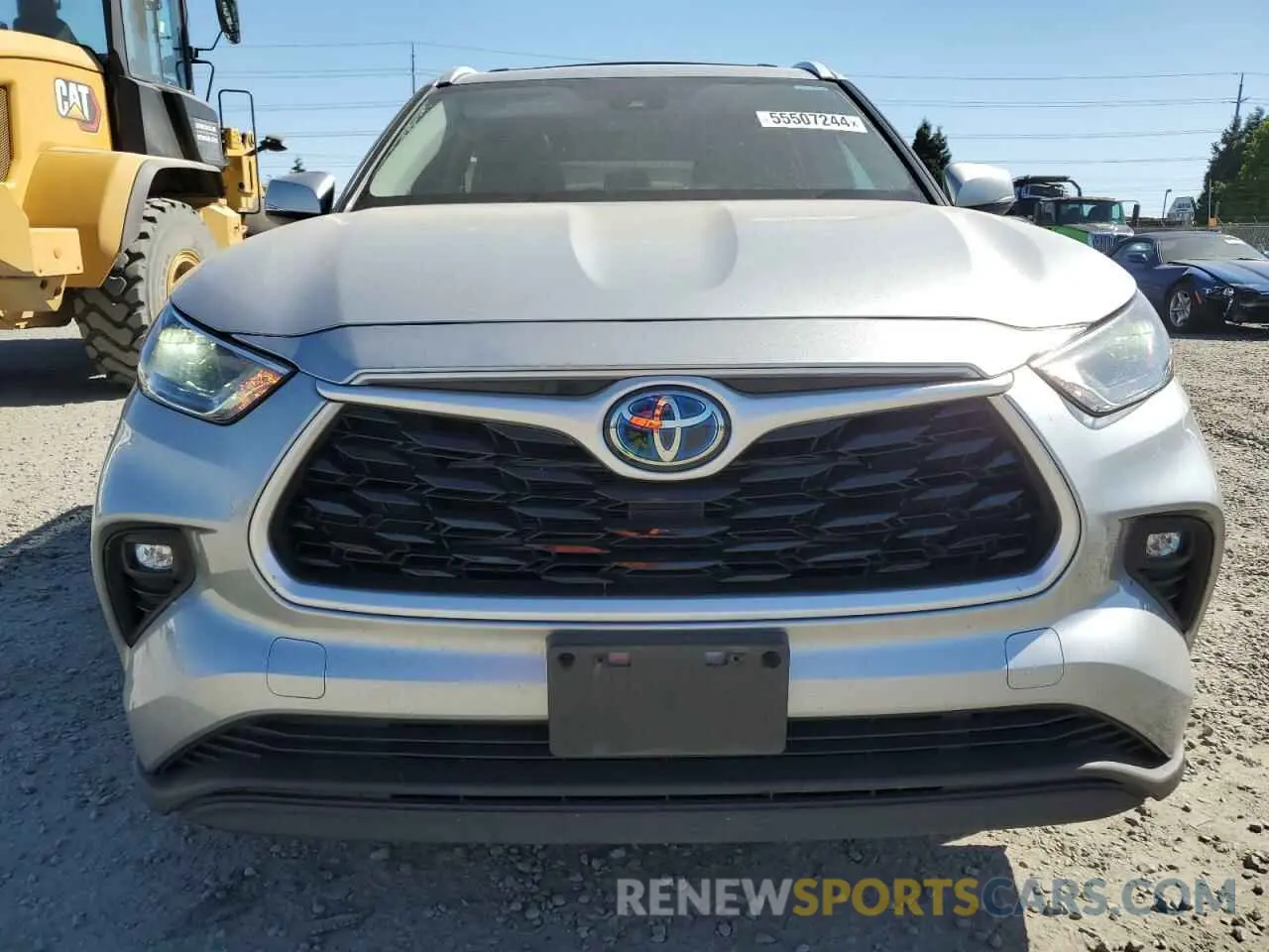 5 fotografías del automóvil dañado 5TDGBRCHXNS543049 TOYOTA HIGHLANDER 2022