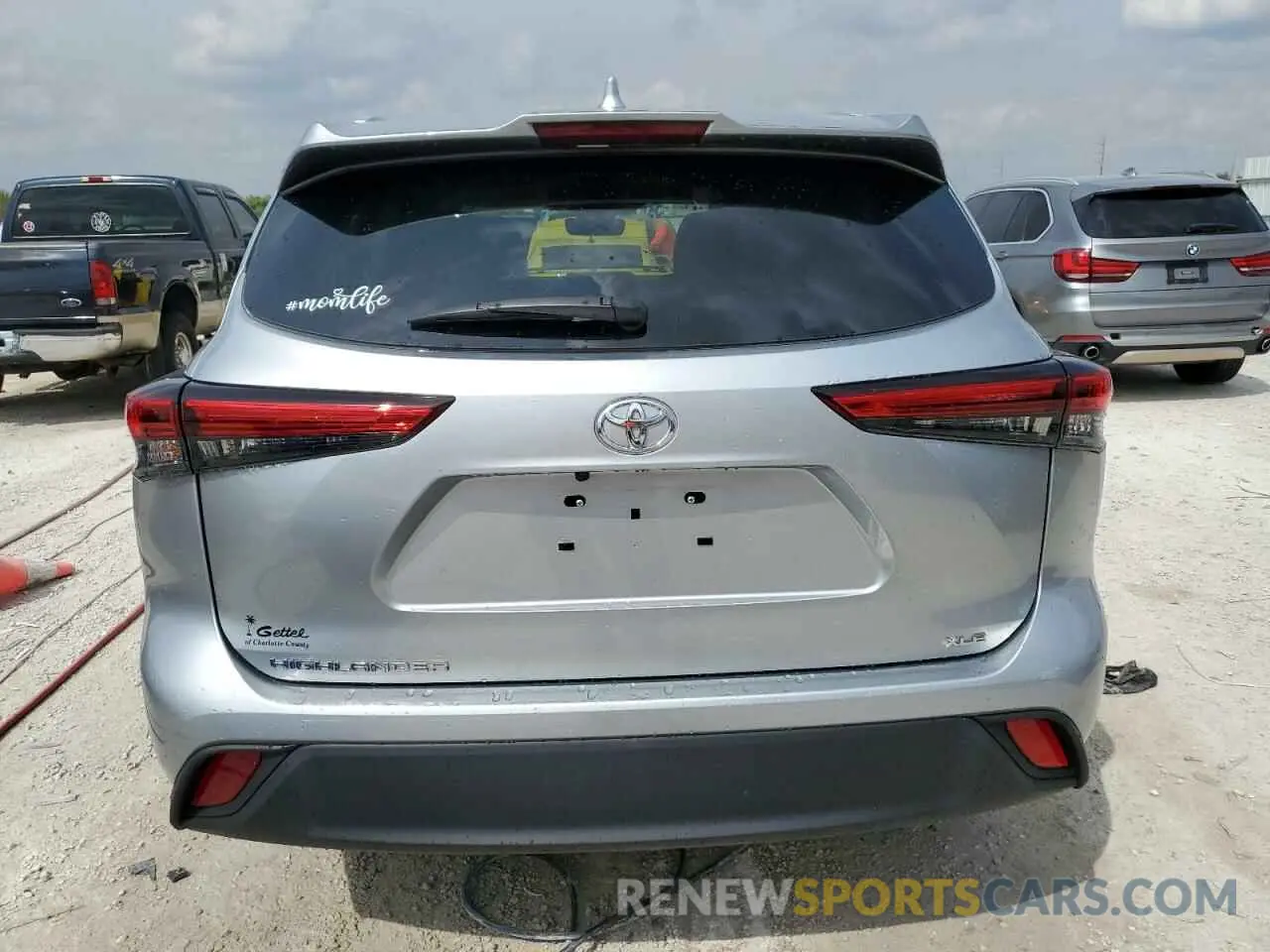 6 fotografías del automóvil dañado 5TDGZRAH0NS098223 TOYOTA HIGHLANDER 2022