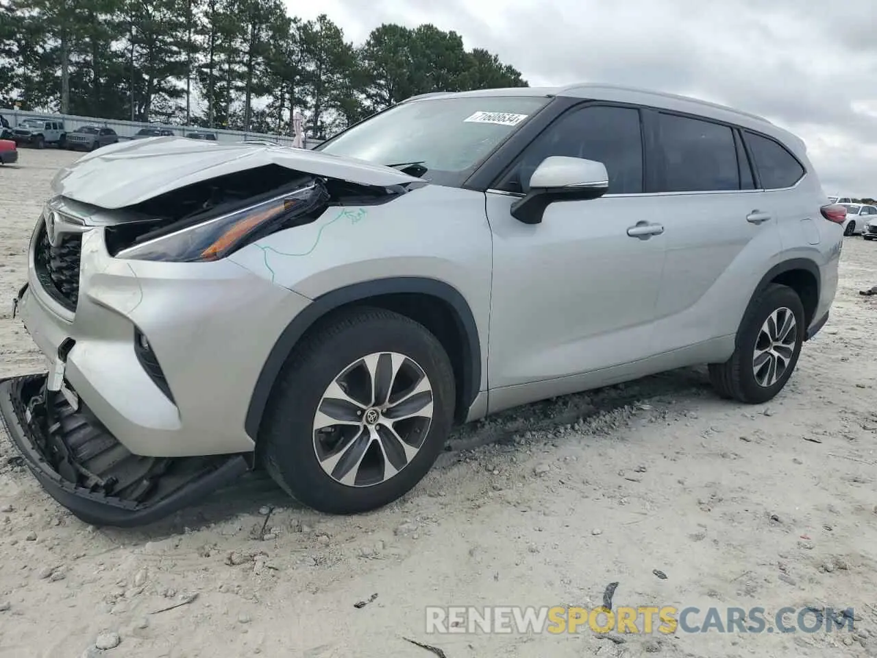 1 fotografías del automóvil dañado 5TDGZRAH0NS541762 TOYOTA HIGHLANDER 2022