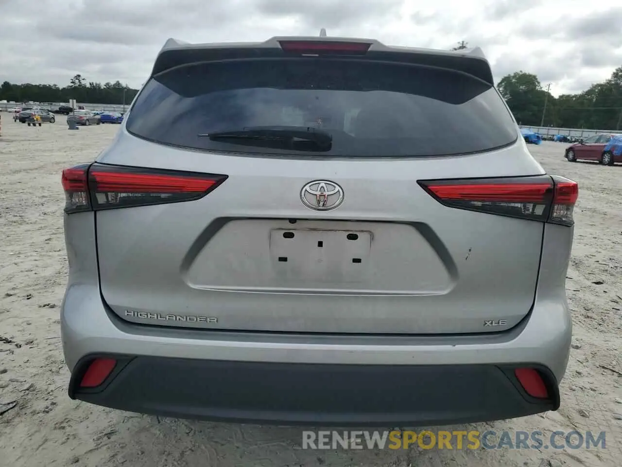 6 fotografías del automóvil dañado 5TDGZRAH0NS541762 TOYOTA HIGHLANDER 2022