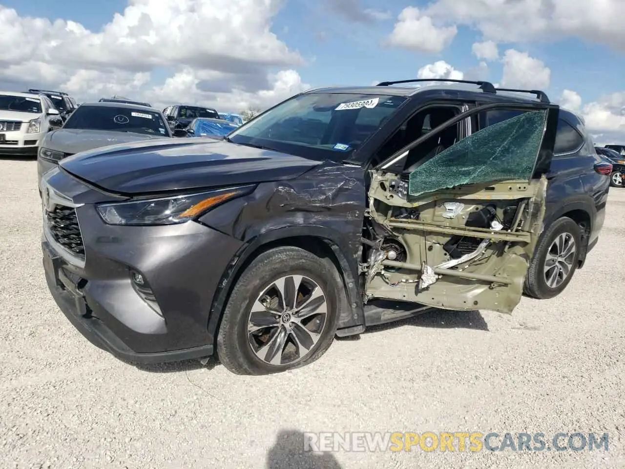1 fotografías del automóvil dañado 5TDGZRAH0NS543690 TOYOTA HIGHLANDER 2022