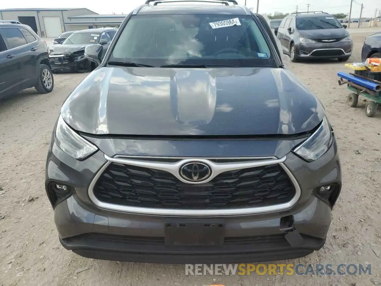 5 fotografías del automóvil dañado 5TDGZRAH0NS543690 TOYOTA HIGHLANDER 2022