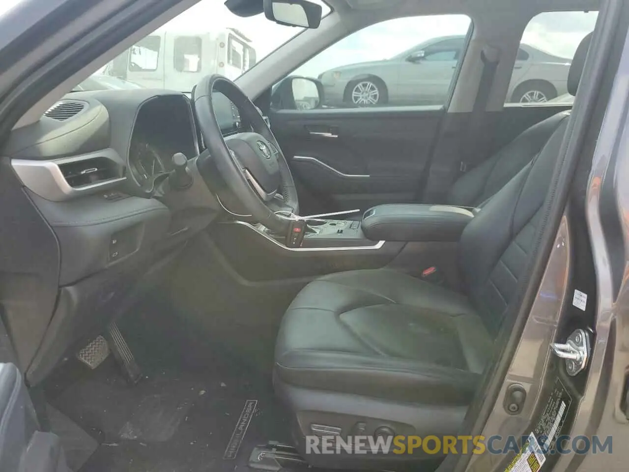 7 fotografías del automóvil dañado 5TDGZRAH0NS543690 TOYOTA HIGHLANDER 2022