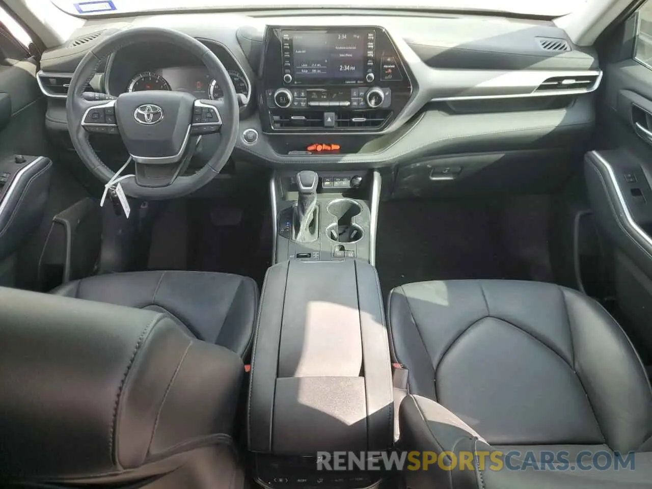 8 fotografías del automóvil dañado 5TDGZRAH0NS543690 TOYOTA HIGHLANDER 2022