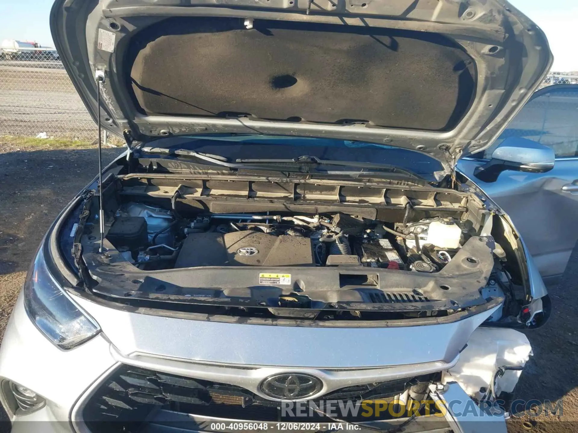10 fotografías del automóvil dañado 5TDGZRAH1NS095945 TOYOTA HIGHLANDER 2022
