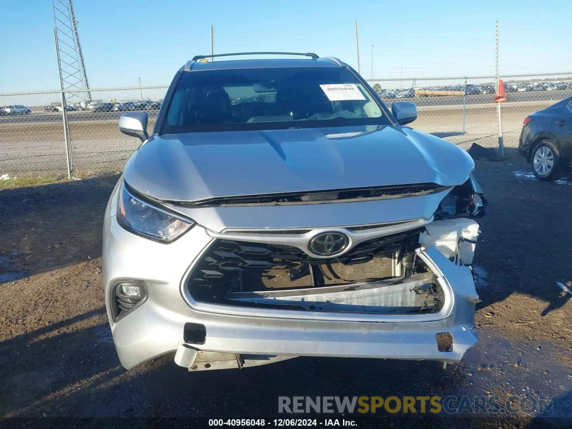 12 fotografías del automóvil dañado 5TDGZRAH1NS095945 TOYOTA HIGHLANDER 2022