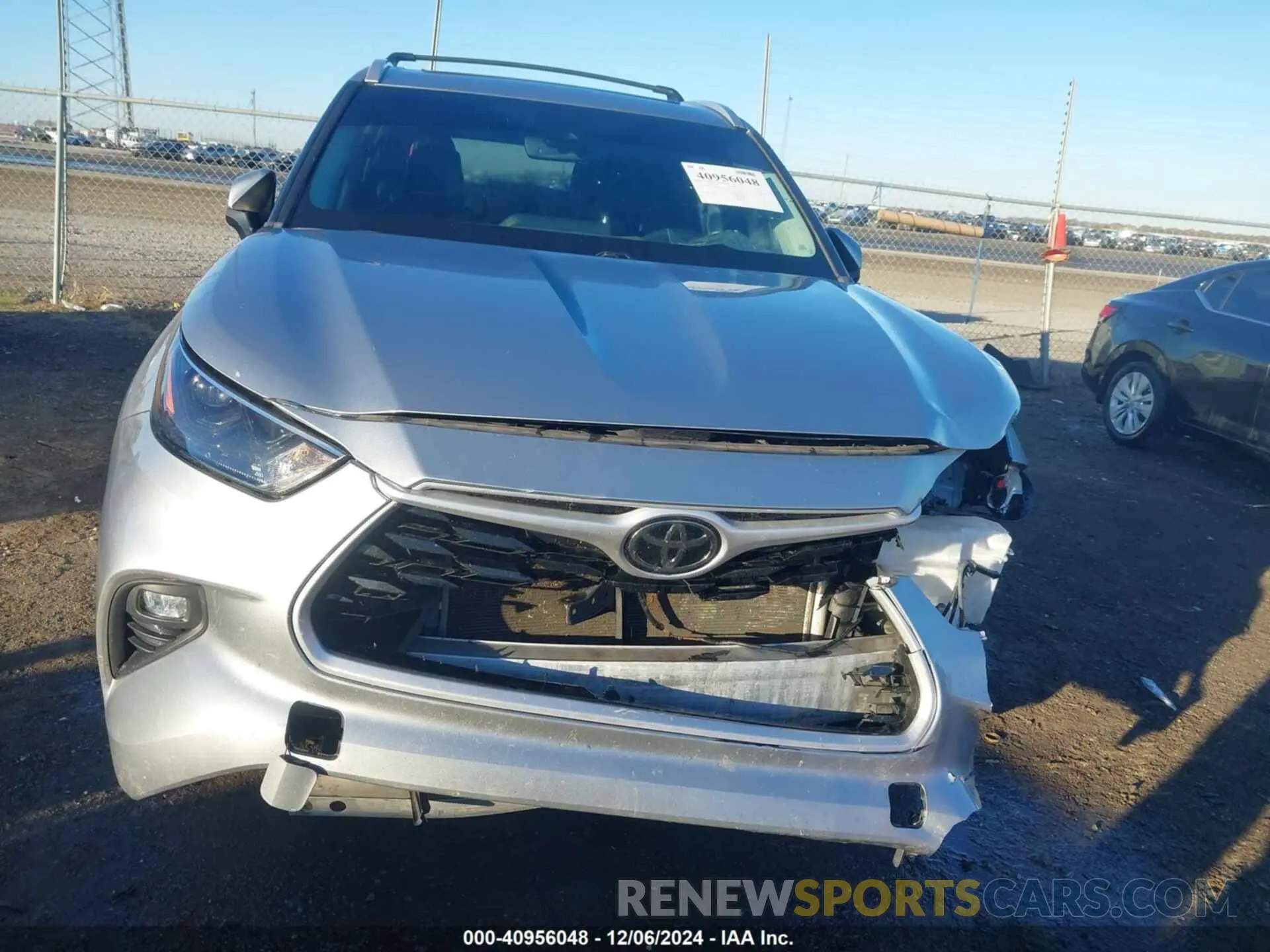 6 fotografías del automóvil dañado 5TDGZRAH1NS095945 TOYOTA HIGHLANDER 2022