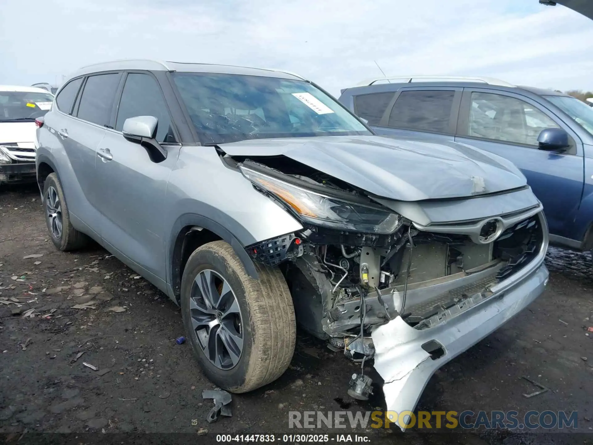 1 fotografías del automóvil dañado 5TDGZRAH1NS136963 TOYOTA HIGHLANDER 2022