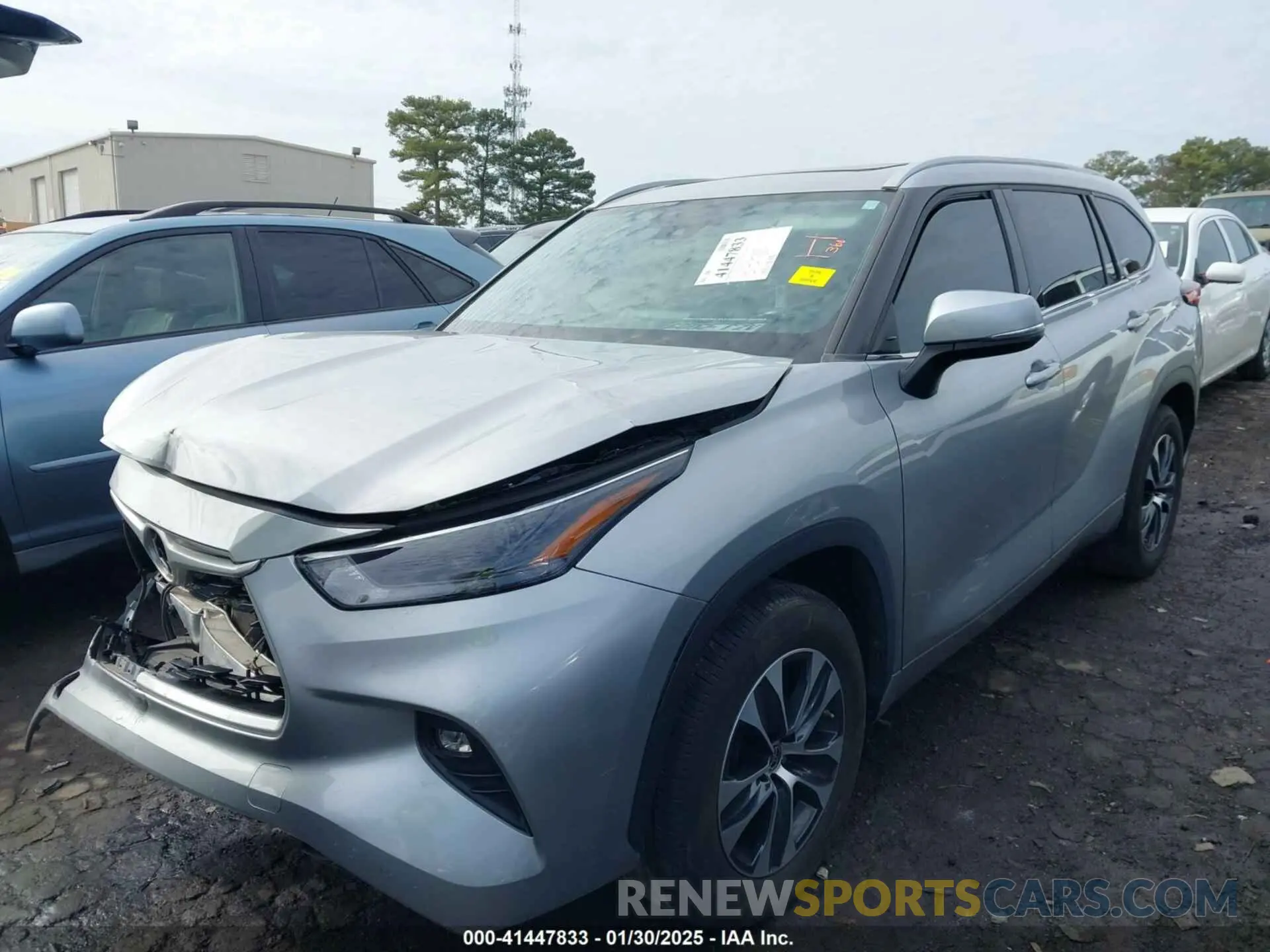 6 fotografías del automóvil dañado 5TDGZRAH1NS136963 TOYOTA HIGHLANDER 2022