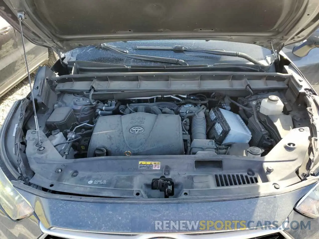 12 fotografías del automóvil dañado 5TDGZRAH2NS546672 TOYOTA HIGHLANDER 2022