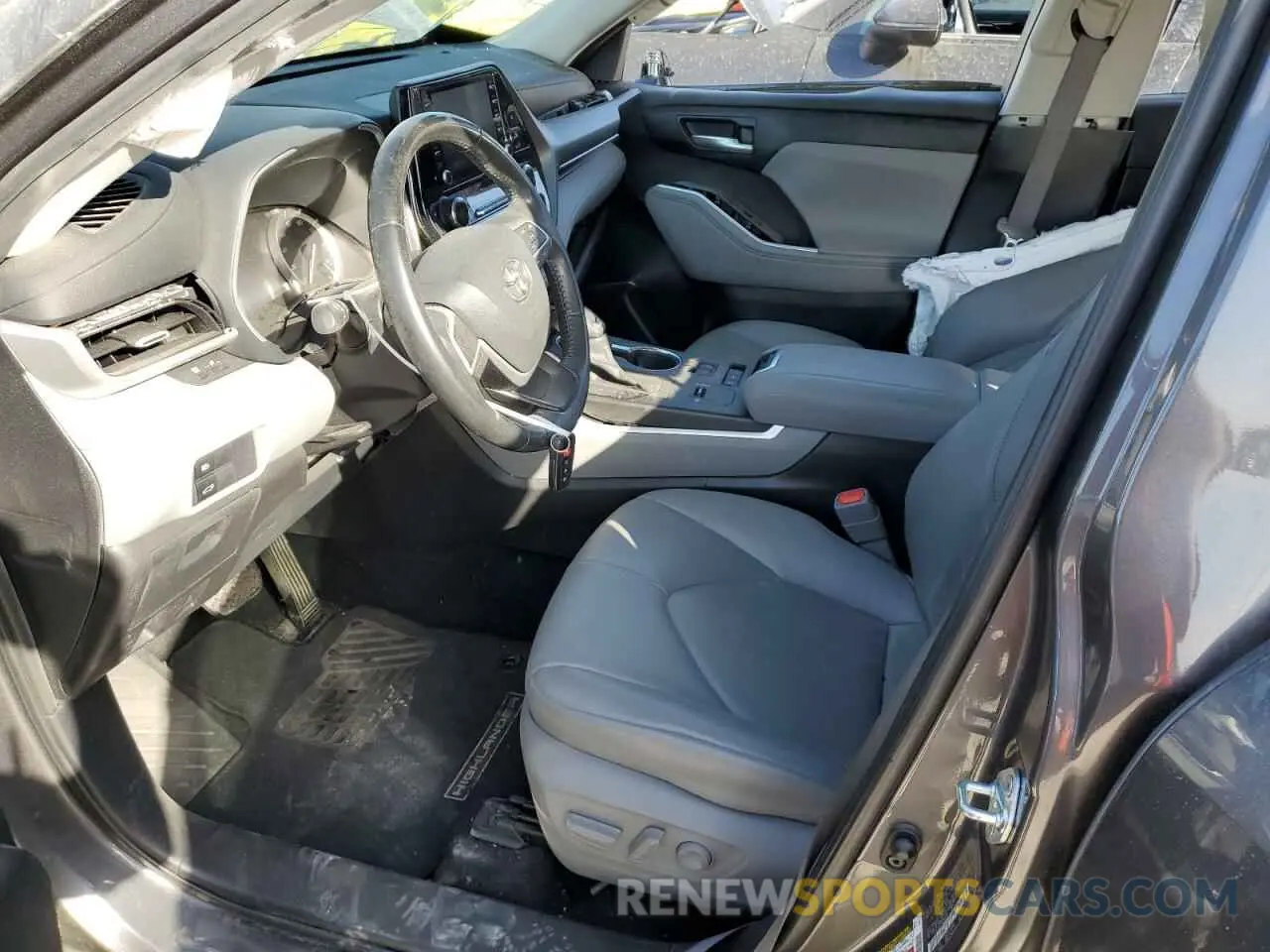 7 fotografías del automóvil dañado 5TDGZRAH2NS546672 TOYOTA HIGHLANDER 2022