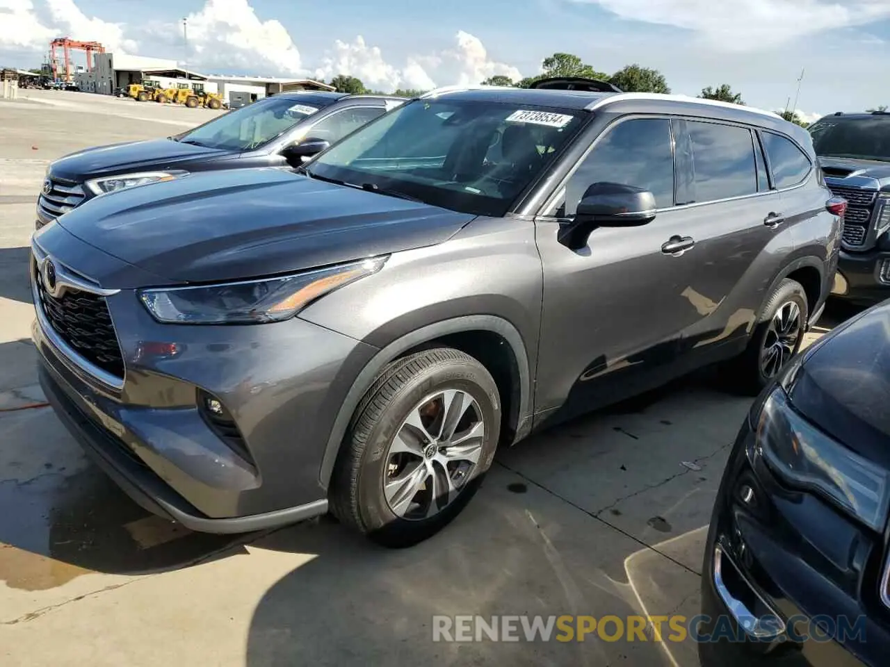 1 fotografías del automóvil dañado 5TDGZRAH2NS552293 TOYOTA HIGHLANDER 2022