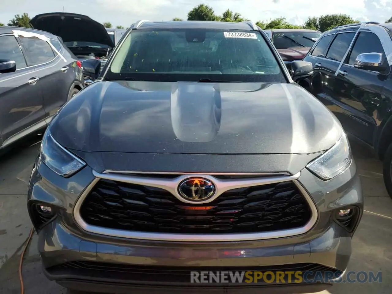 5 fotografías del automóvil dañado 5TDGZRAH2NS552293 TOYOTA HIGHLANDER 2022