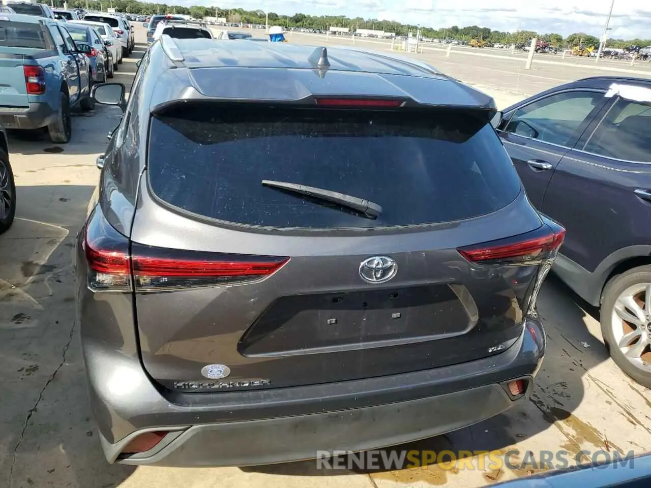 6 fotografías del automóvil dañado 5TDGZRAH2NS552293 TOYOTA HIGHLANDER 2022