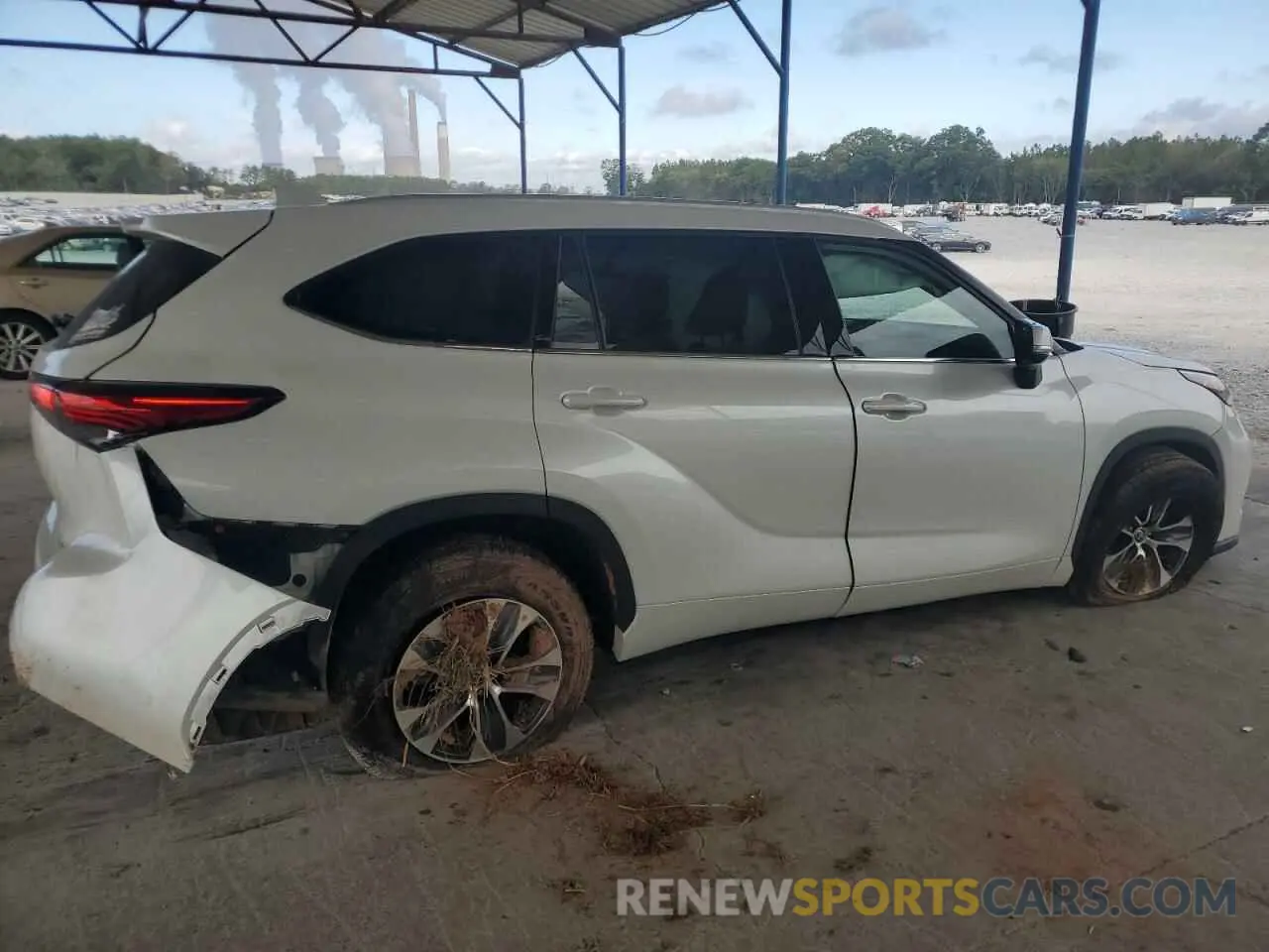 3 fotografías del automóvil dañado 5TDGZRAH2NS559969 TOYOTA HIGHLANDER 2022