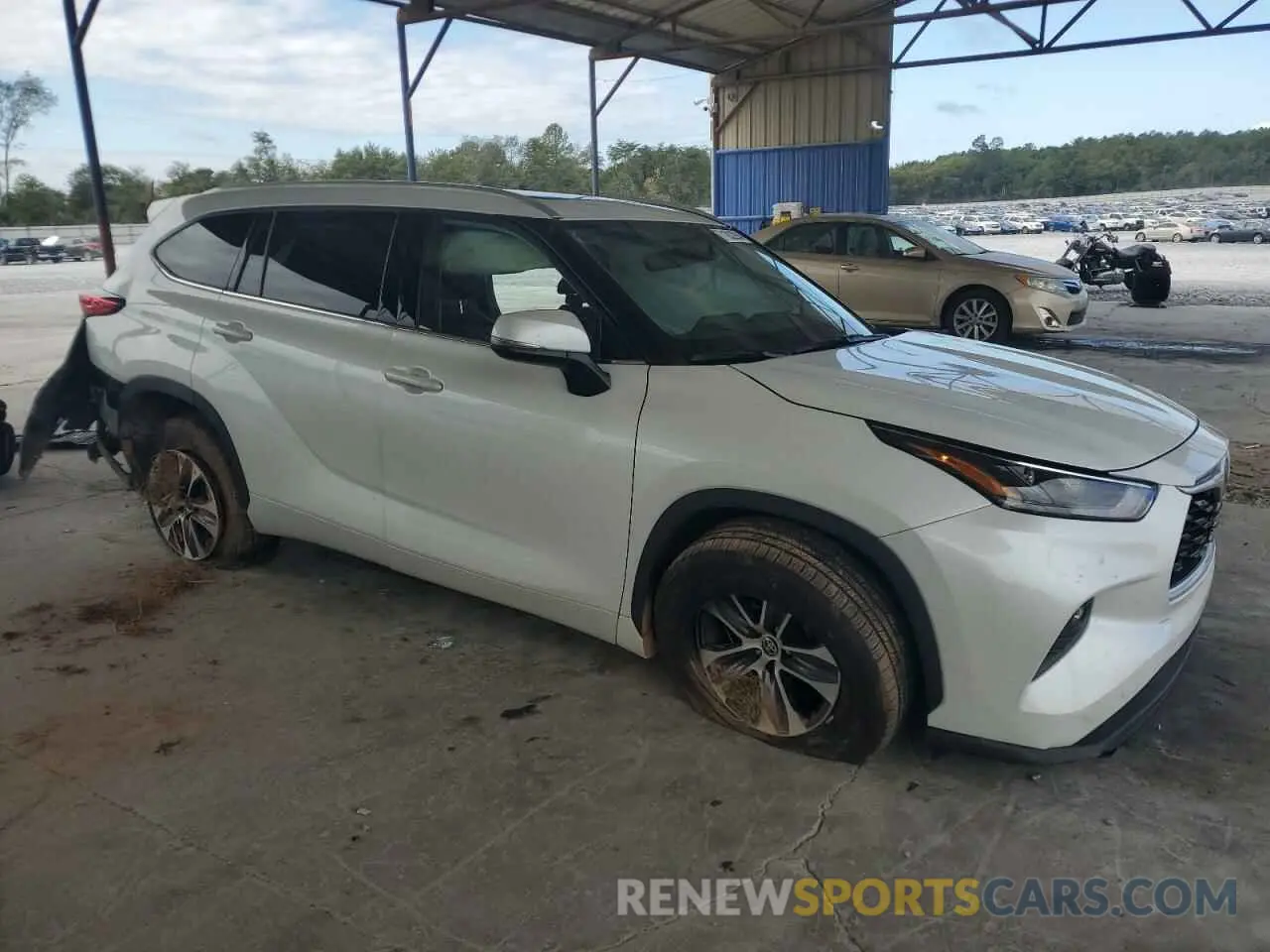 4 fotografías del automóvil dañado 5TDGZRAH2NS559969 TOYOTA HIGHLANDER 2022