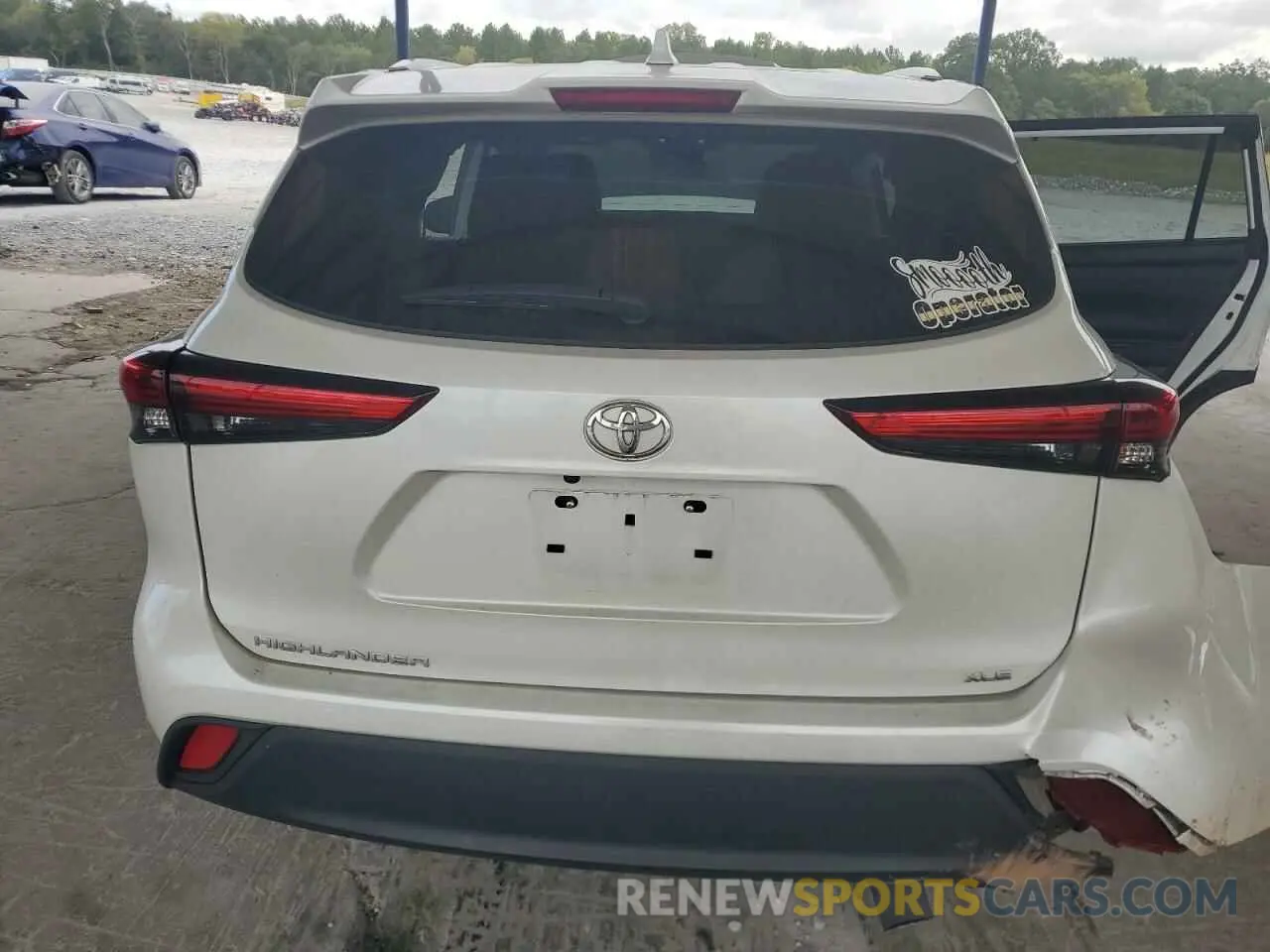 6 fotografías del automóvil dañado 5TDGZRAH2NS559969 TOYOTA HIGHLANDER 2022
