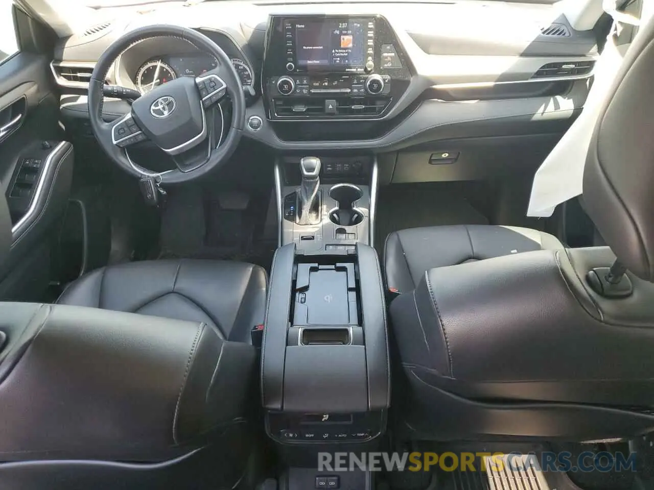 8 fotografías del automóvil dañado 5TDGZRAH3NS113023 TOYOTA HIGHLANDER 2022